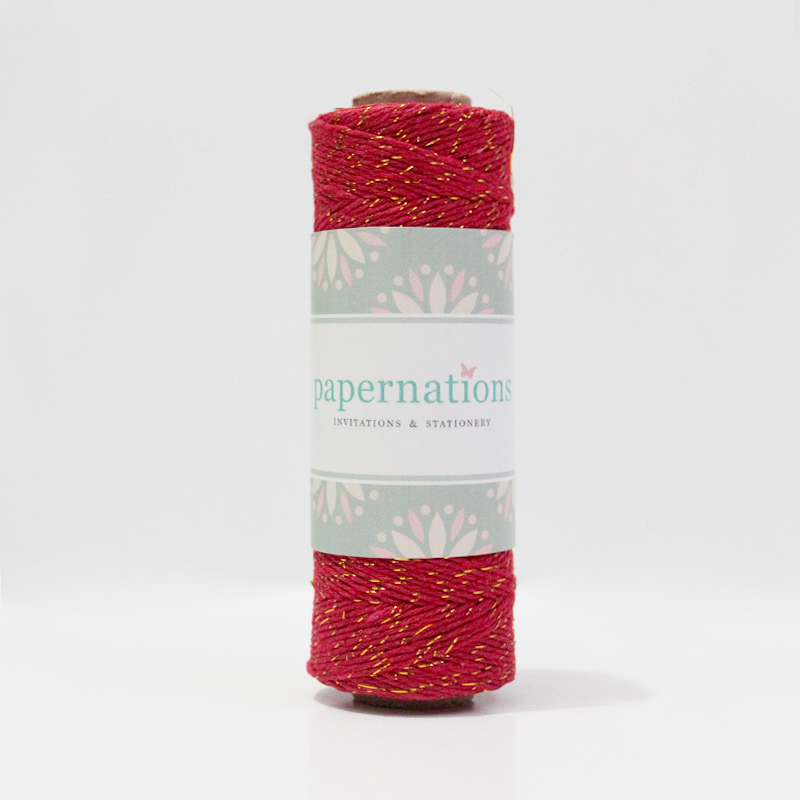 Bakers Twine - Red Gold